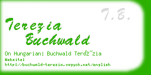 terezia buchwald business card